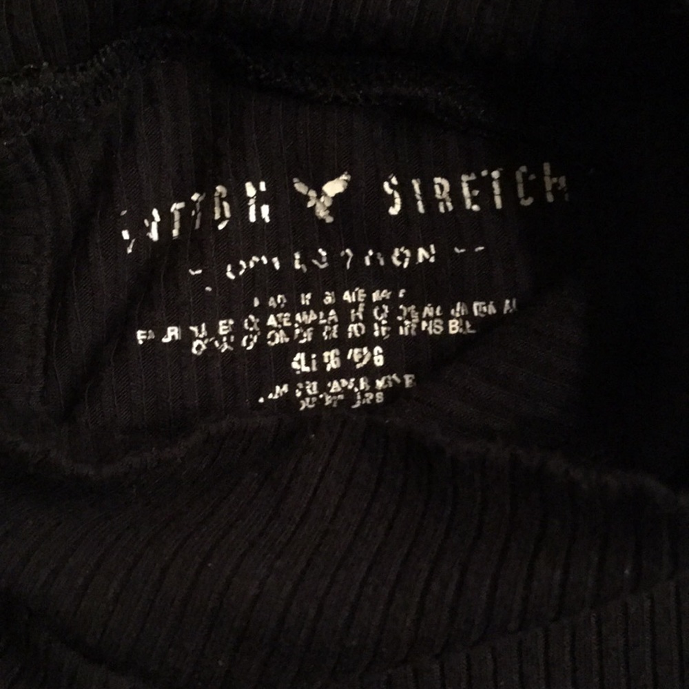 Black Sleeveless Ribbed Bodysuit - Picture 5 of 6